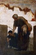 Honore  Daumier The Washerwoman Germany oil painting artist